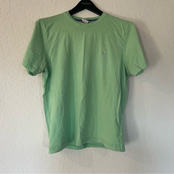 Brooks Brothers Basic Green Tee, 100% Cotton, Size Medium - Picture 1 of 4